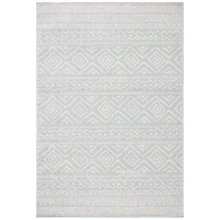 Safavieh 12 x 18 ft. Tulum Bohemian Power Loomed OverSized Rug Grey & Ivory TUL267F-1218